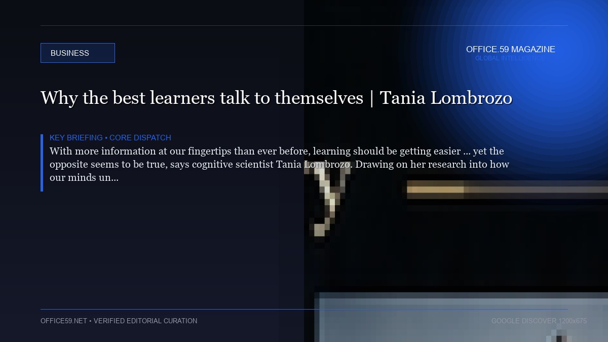 Why the best learners talk to themselves | Tania Lombrozo
